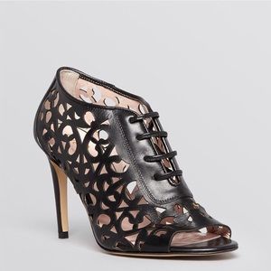 Kate Spade Elegant Black Lace-Up Heels